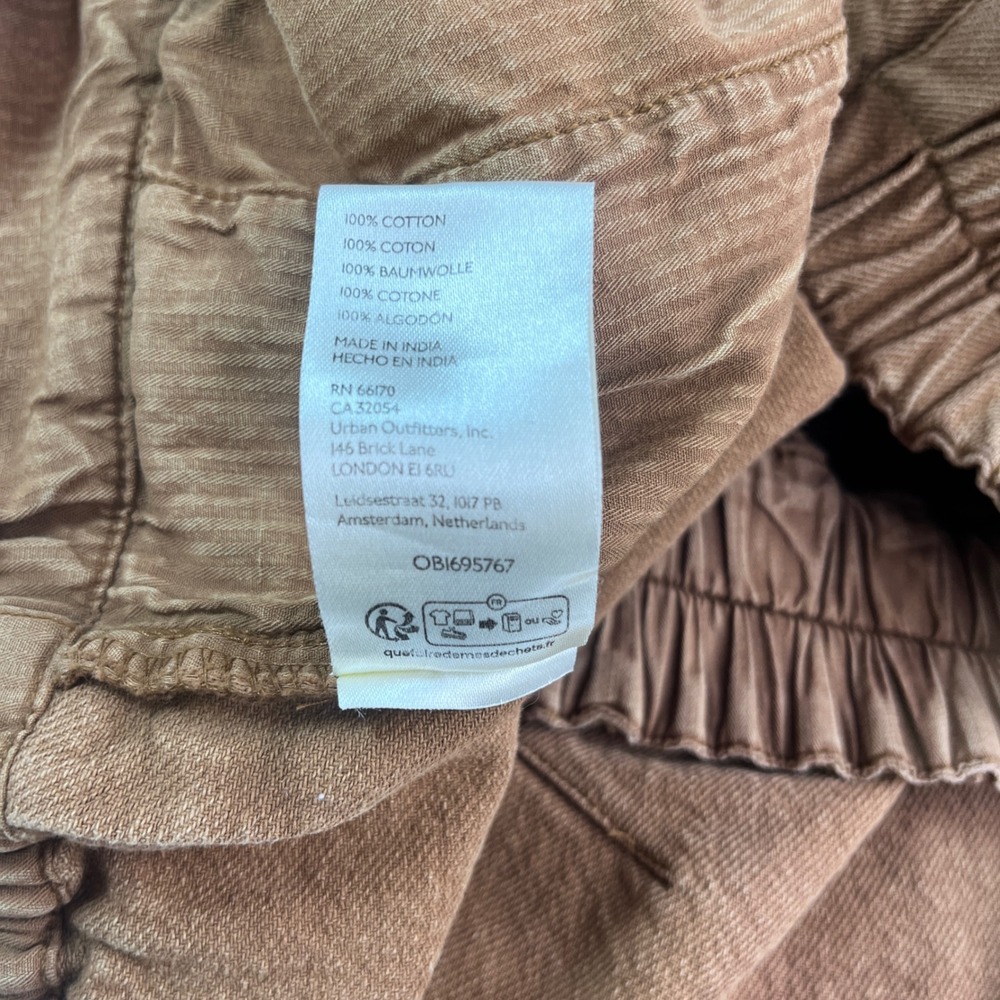 Free People Cool Harbor Wide-Leg Pants Womens XL Camel Brown High Rise - Picture 14 of 14